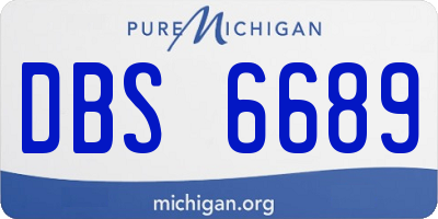 MI license plate DBS6689
