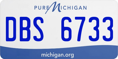 MI license plate DBS6733