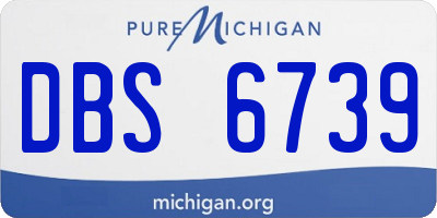 MI license plate DBS6739