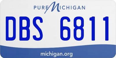MI license plate DBS6811