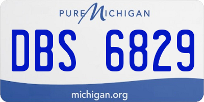 MI license plate DBS6829