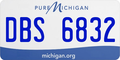 MI license plate DBS6832