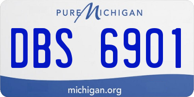 MI license plate DBS6901