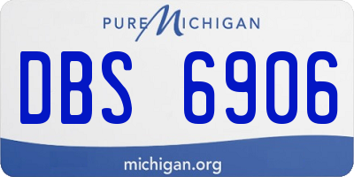 MI license plate DBS6906