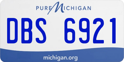 MI license plate DBS6921