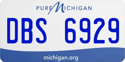 MI license plate DBS6929