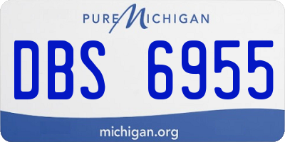 MI license plate DBS6955