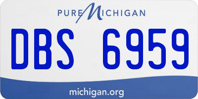 MI license plate DBS6959