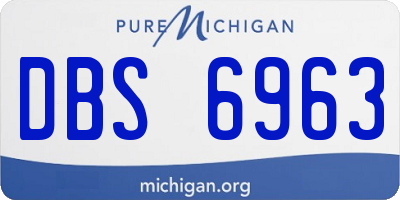 MI license plate DBS6963