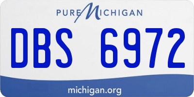 MI license plate DBS6972