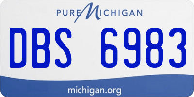 MI license plate DBS6983