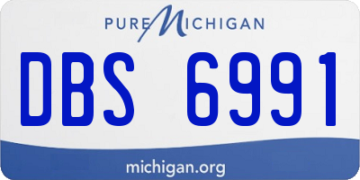 MI license plate DBS6991