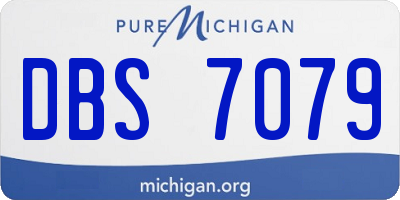 MI license plate DBS7079