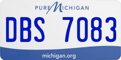 MI license plate DBS7083