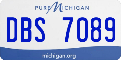 MI license plate DBS7089