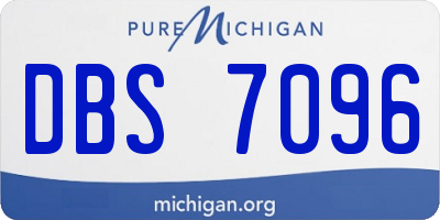 MI license plate DBS7096