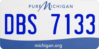 MI license plate DBS7133