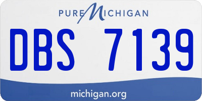 MI license plate DBS7139