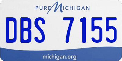 MI license plate DBS7155