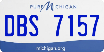 MI license plate DBS7157