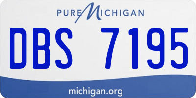MI license plate DBS7195
