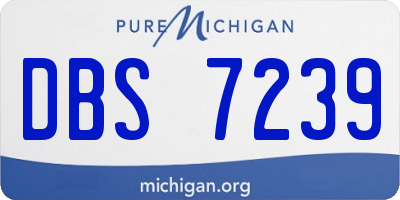 MI license plate DBS7239