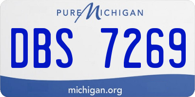 MI license plate DBS7269