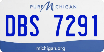 MI license plate DBS7291