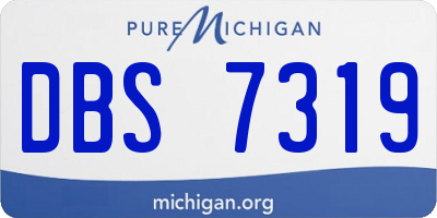 MI license plate DBS7319