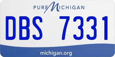 MI license plate DBS7331