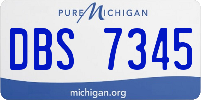 MI license plate DBS7345