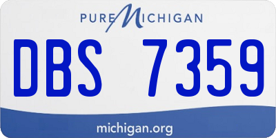 MI license plate DBS7359