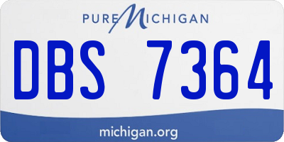 MI license plate DBS7364