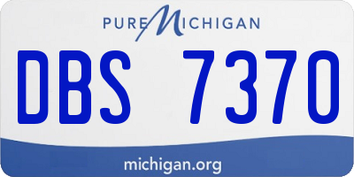 MI license plate DBS7370