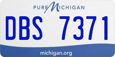 MI license plate DBS7371