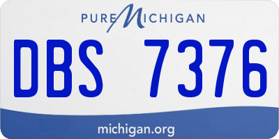 MI license plate DBS7376