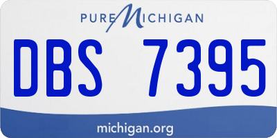MI license plate DBS7395