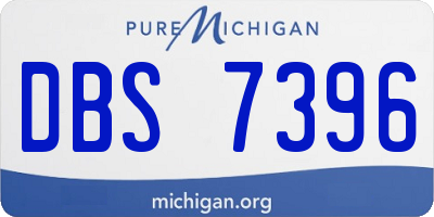 MI license plate DBS7396