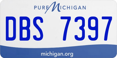 MI license plate DBS7397