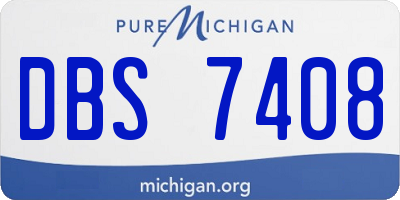 MI license plate DBS7408
