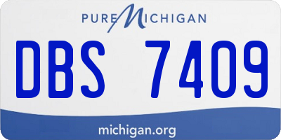 MI license plate DBS7409