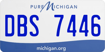 MI license plate DBS7446