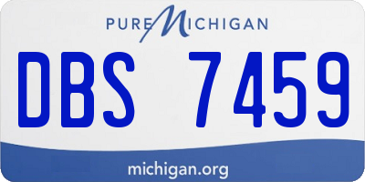 MI license plate DBS7459