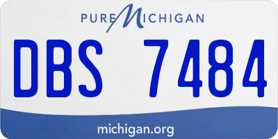 MI license plate DBS7484
