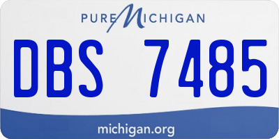 MI license plate DBS7485