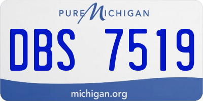 MI license plate DBS7519