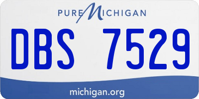MI license plate DBS7529