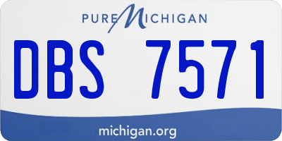 MI license plate DBS7571