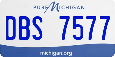 MI license plate DBS7577