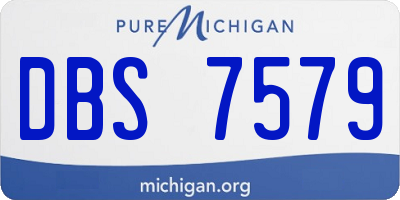 MI license plate DBS7579